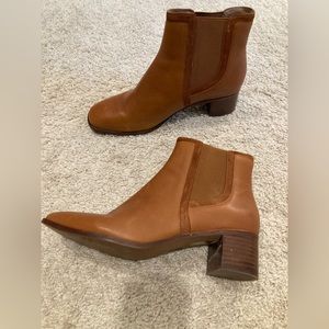 Madewell square toe heel boot